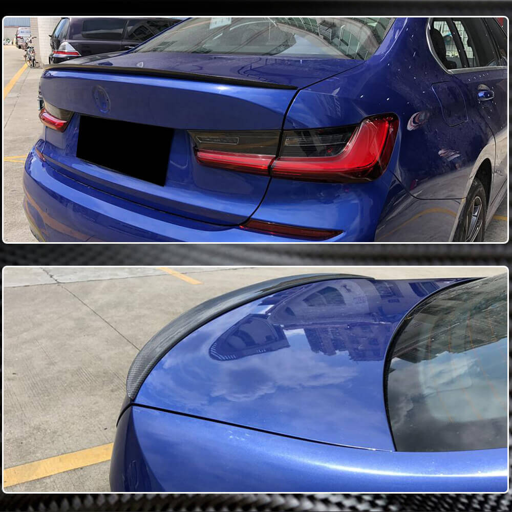 Rear Trunk Spoiler Carbon Fiber V20 (SD) for BMW 3 series G20/21 2018- - image 4