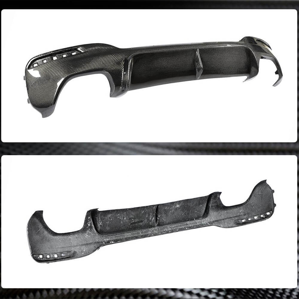 Rear Bumper Diffuser Carbon Fiber V1 (2017-2020, M-Sport) for BMW 5 Series G30/31 2017-2023 - image 4