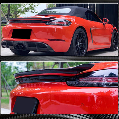 Spoiler V2 (for Boxster, Carbon) for Porsche Boxster/Cayman 982 (718) 2016- - image 4