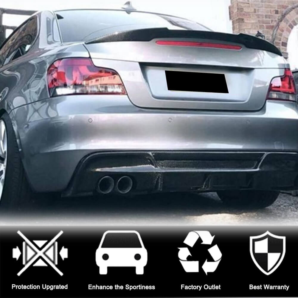 M4-Style Spoiler (for E82, Carbon) for BMW 1 Series E81/E82/E87/E88 2004-2011 - image 4