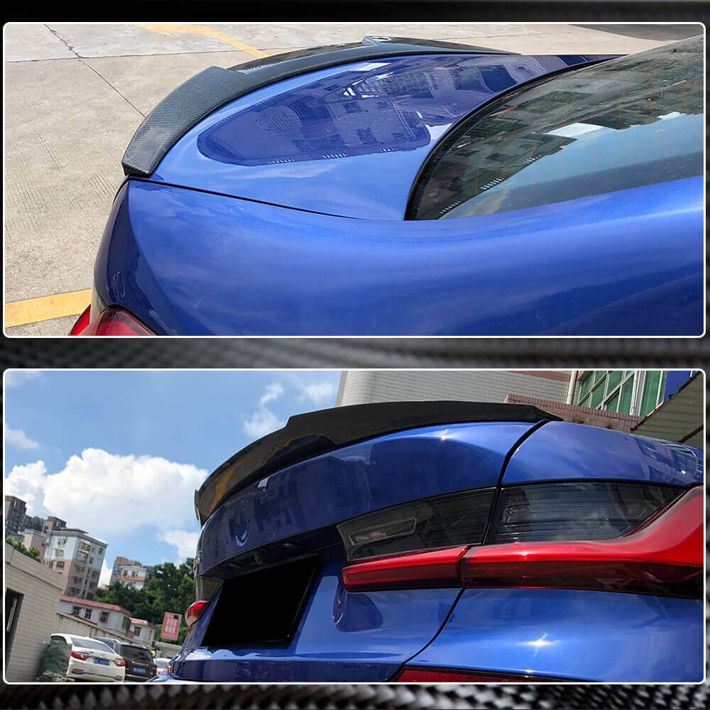 M4-Style V1 Spoiler (for G20/G80, Carbon) for BMW 3 Series G20/21 2018- - image 4
