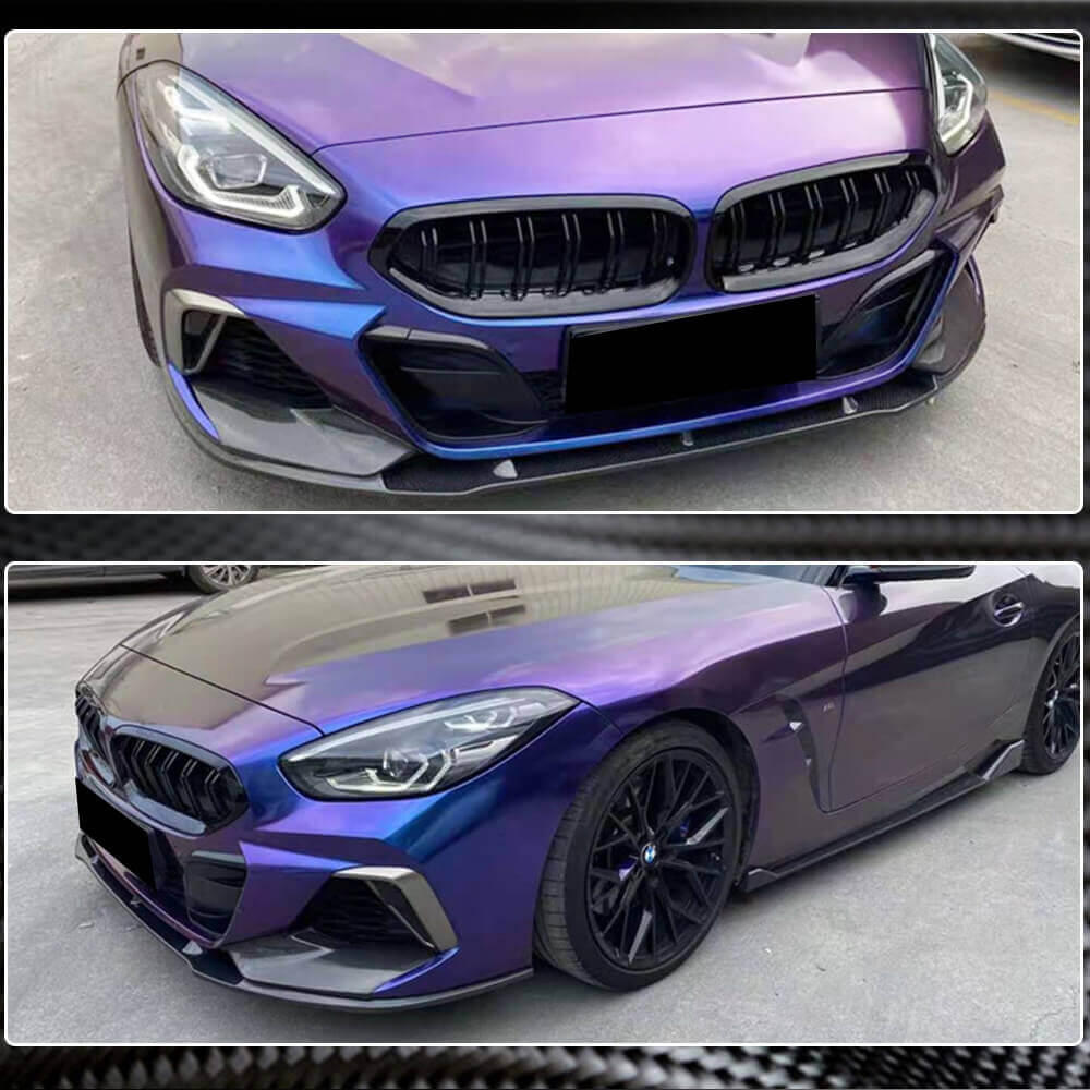 Front Bumper Lip Carbon Fiber V5 (M-Sport) for BMW Z4 (G29) 2018- - image 4