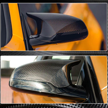 Mirror Covers Pair Replacement Dry Carbon Fiber V1 (for M3) for BMW 3 series F-30/31/34 2012-2019 - image 4