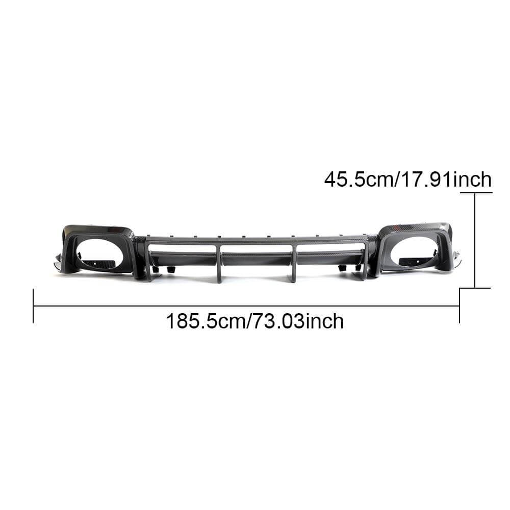 Rear Bumper Diffuser Dry Carbon Fiber for Audi R8 2015- - image 4