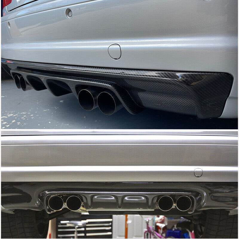 Rear Bumper Diffuser V3 (for M3, Carbon) for BMW 3 Series E46 1998-2006 - image 4