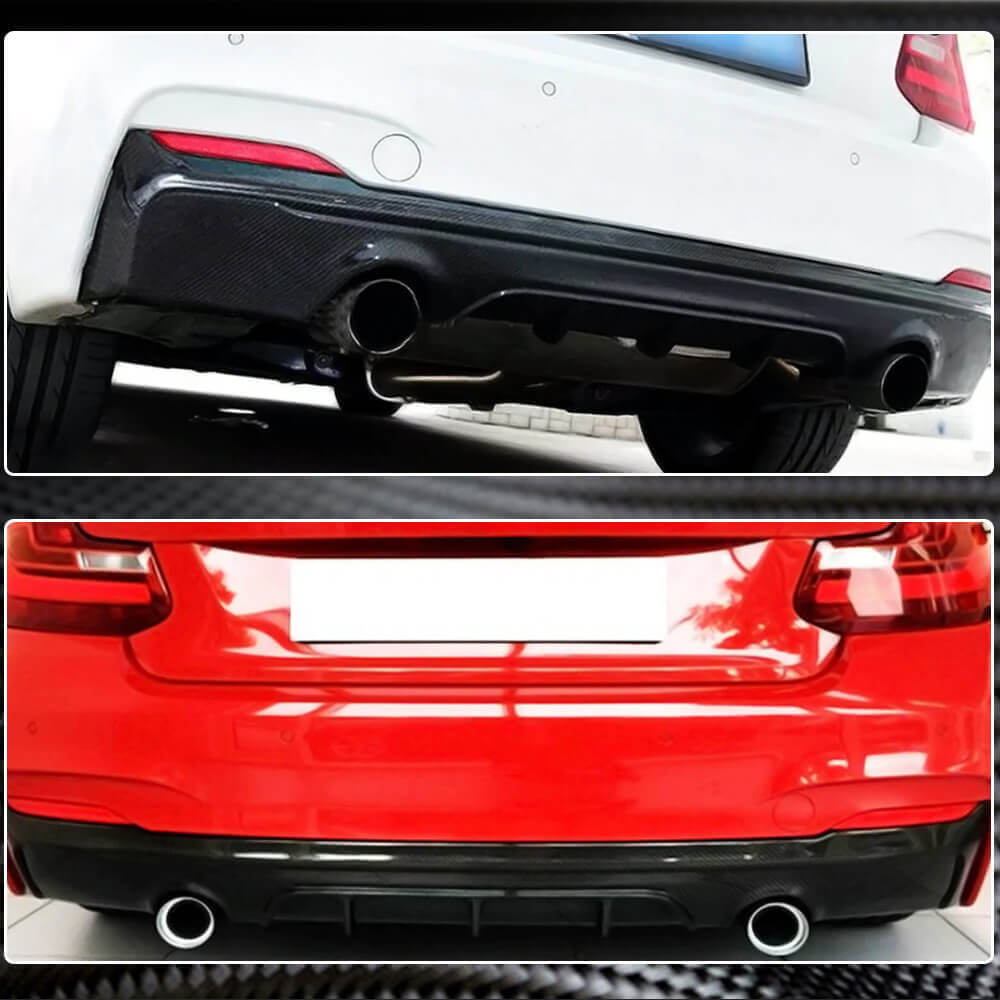 Rear Bumper Diffuser Carbon Fiber V1 (for F22/F23 M Sport) for BMW 2 Series F22/23 2014-2021 - image 4