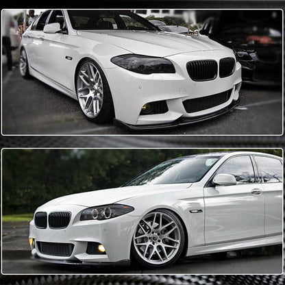 Front Bumper Lip Carbon Fiber V4 (M-Sport) for BMW 5 series F-10/11/07 2010-2016 - image 4