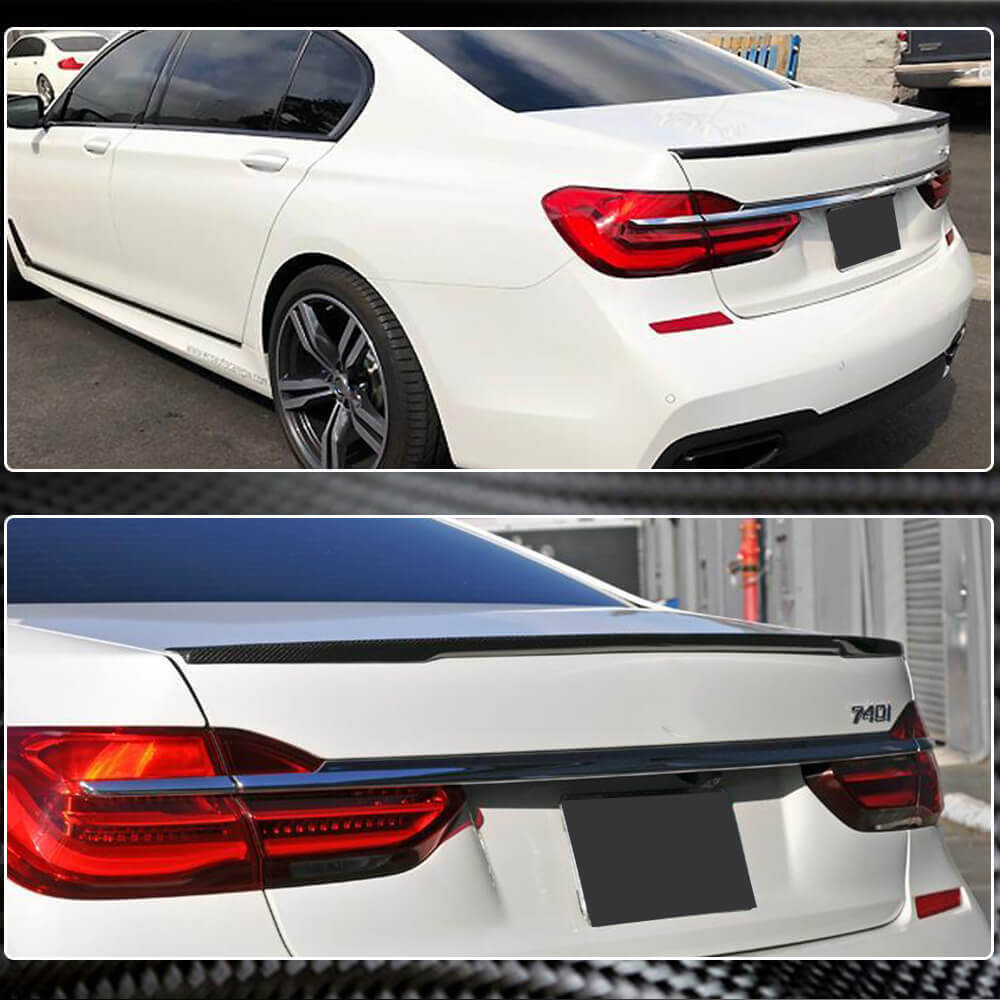Trunk lid spoiler Carbon V1 for BMW 7 series G11/G12 - image 4