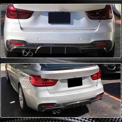 Rear Bumper Diffuser Carbon Fiber V1 (for F34 M-Sport) for BMW 3 series F-30/31/34 2012-2019 - image 4