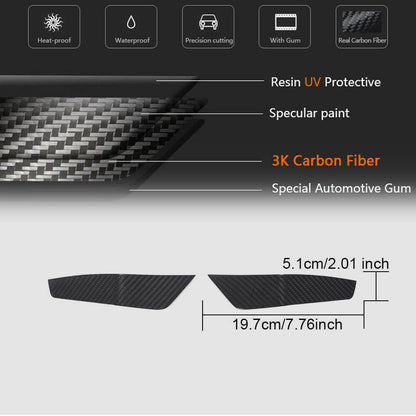 Front bumper vent covers V2 (for RS7 2018-2022, Dry Carbon) for Audi A7 2018- - image 4