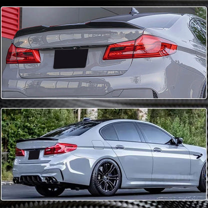 Rear Trunk Spoiler Carbon Fiber V4 (SD) for BMW 5 Series G30/31 2017-2023 - image 10