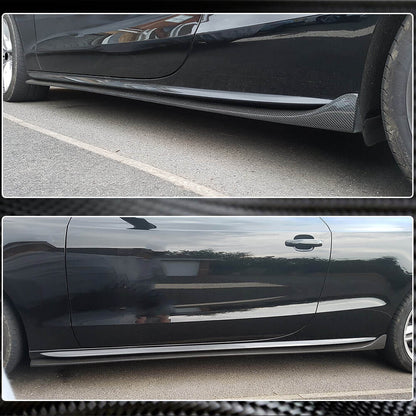 Side Skirts (Coupe/Cabriolet, Carbon) for Audi A5 2007-2015 - image 4