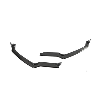 Front Bumper Lip Spoiler (2019-2022, Carbon) for Chevrolet Corvette C8 2019- - image 4