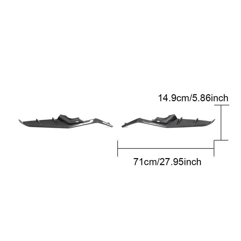 Covers on the front bumper (for Z06, 2020-2024, Carbon) for Chevrolet Corvette C8 2019- - image 4