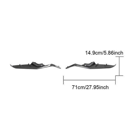 Covers on the front bumper (for Z06, 2020-2024, Carbon) for Chevrolet Corvette C8 2019- - image 4