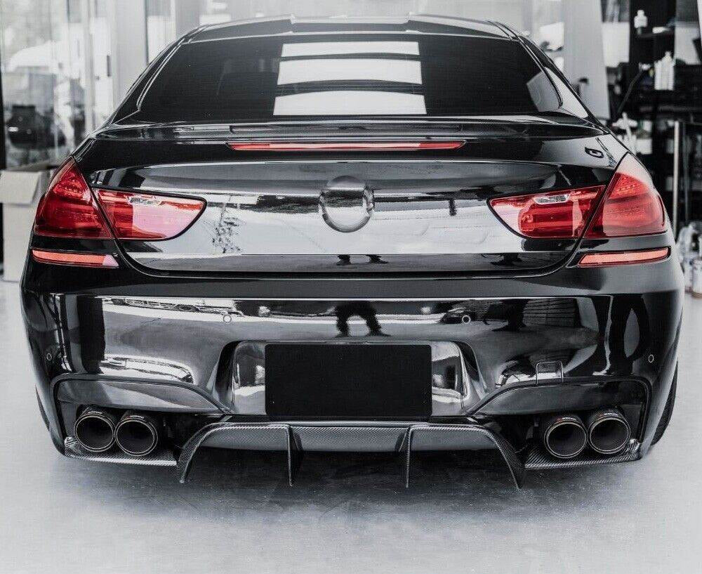 Rear Bumper Diffuser 3Pcs/set Carbon Fiber V1 (for M6) for BMW 6 F12/F13/F06 2011-2015 - image 4