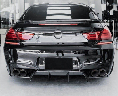 Rear Bumper Diffuser 3Pcs/set Carbon Fiber V1 (for M6) for BMW 6 F12/F13/F06 2011-2015 - image 4
