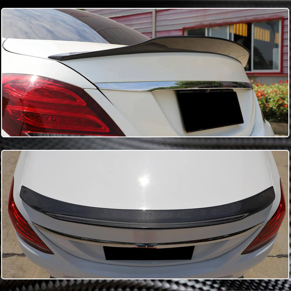 Spoiler V4 (for SD 2015-2021, Carbon) for Mercedes C-class W205 2014-2021 - image 4