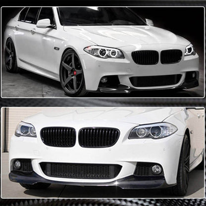 Front Bumper Lip V1 (for F10 M-Sport, Carbon) for BMW 5 Series F-10/11/07 2010-2016 - image 4