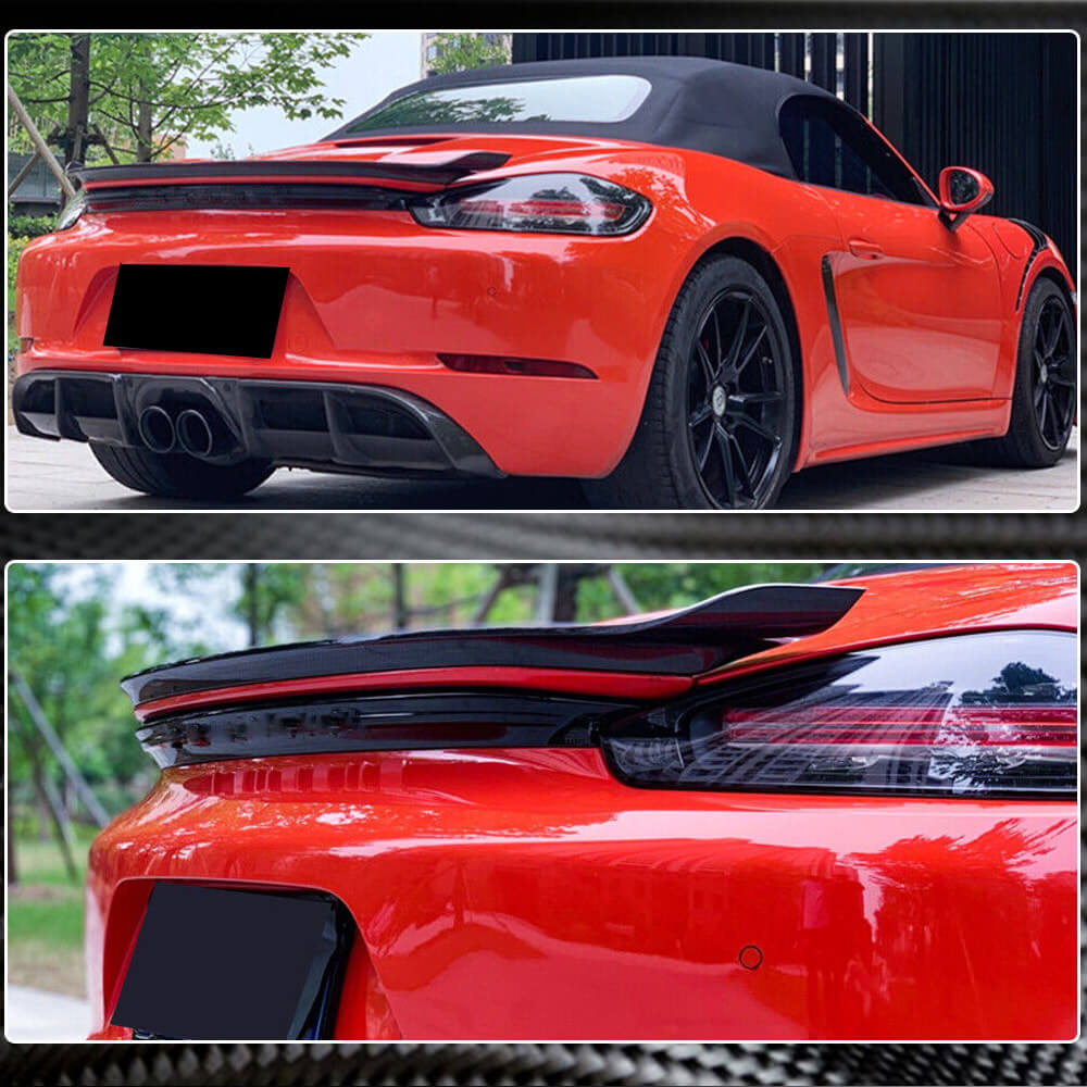 Spoiler V2 (for Boxster, Carbon) for Porsche Boxster/Cayman 982 (718) 2016- - image 4