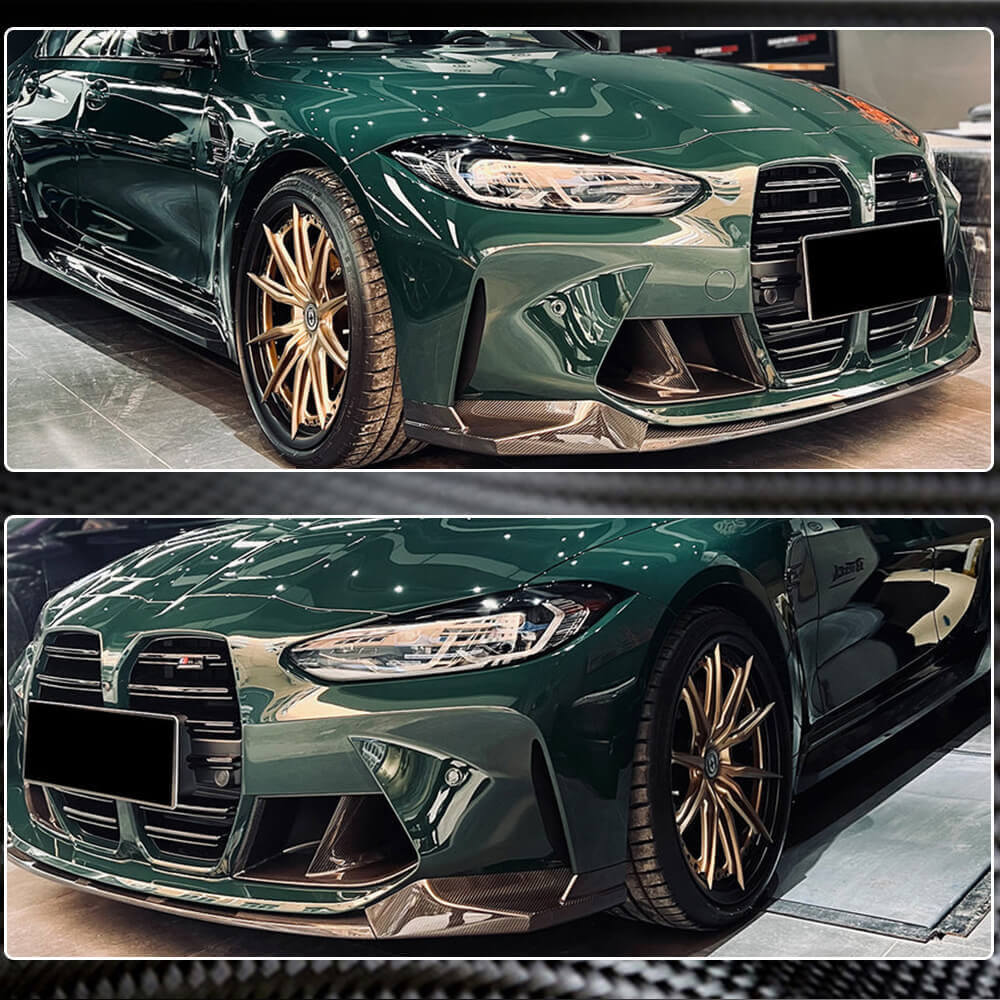 Front Bumper Lip V7 for G82/G83, Carbon for BMW 4 Series G22/23/26 2020- - image 4