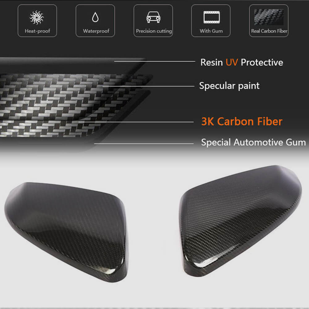 Mirror Covers V1 (Carbon) for Honda Civic Sedan X 2016-2021 - image 4