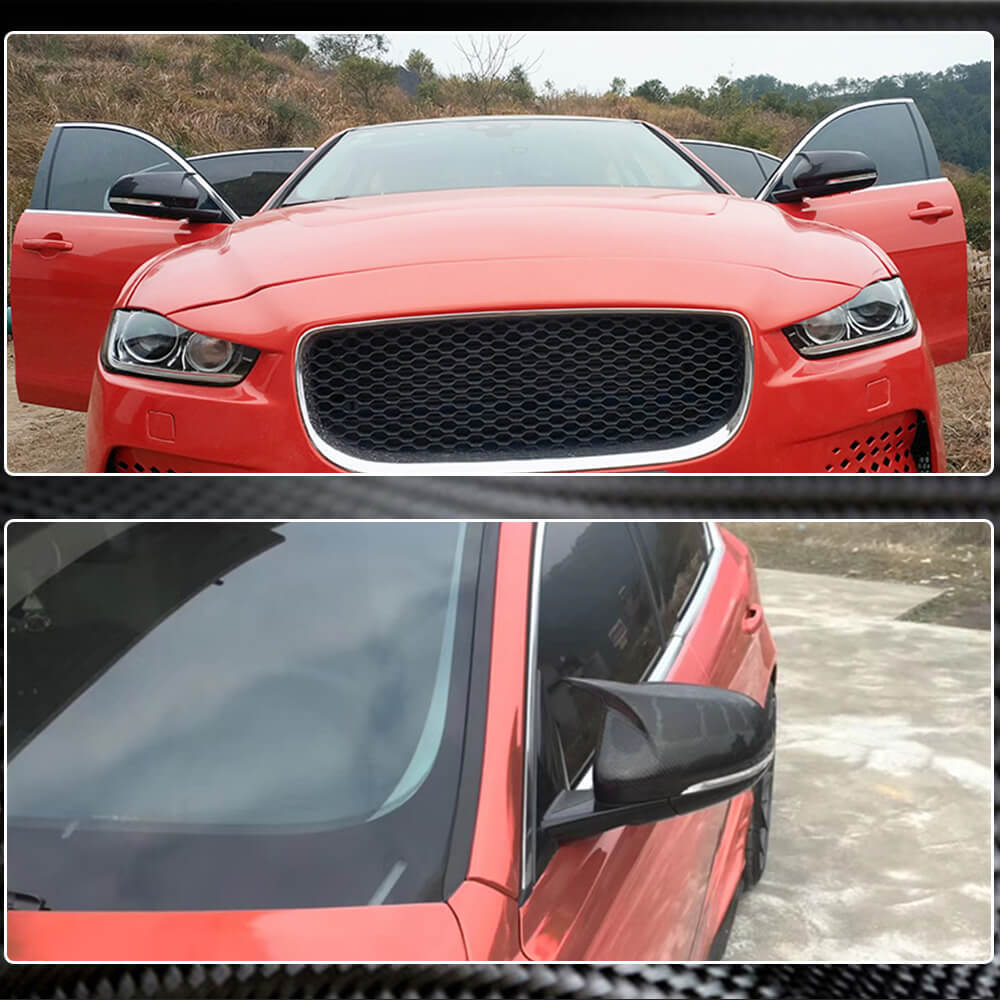 Mirror covers V2 (2015-2019, Carbon) for Jaguar XE 2015- - image 4