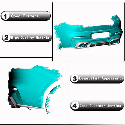 Rear Bumper Diffuser (for F98 2018-2021, Carbon) for BMW X4 G02 2018- - image 4