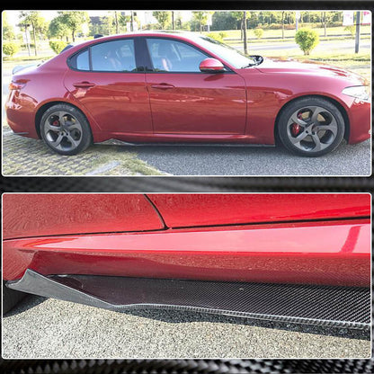Side Skirts V3 (for Base/Sport, Carbon) for Alfa Romeo Giulia 2016-2022 - image 4