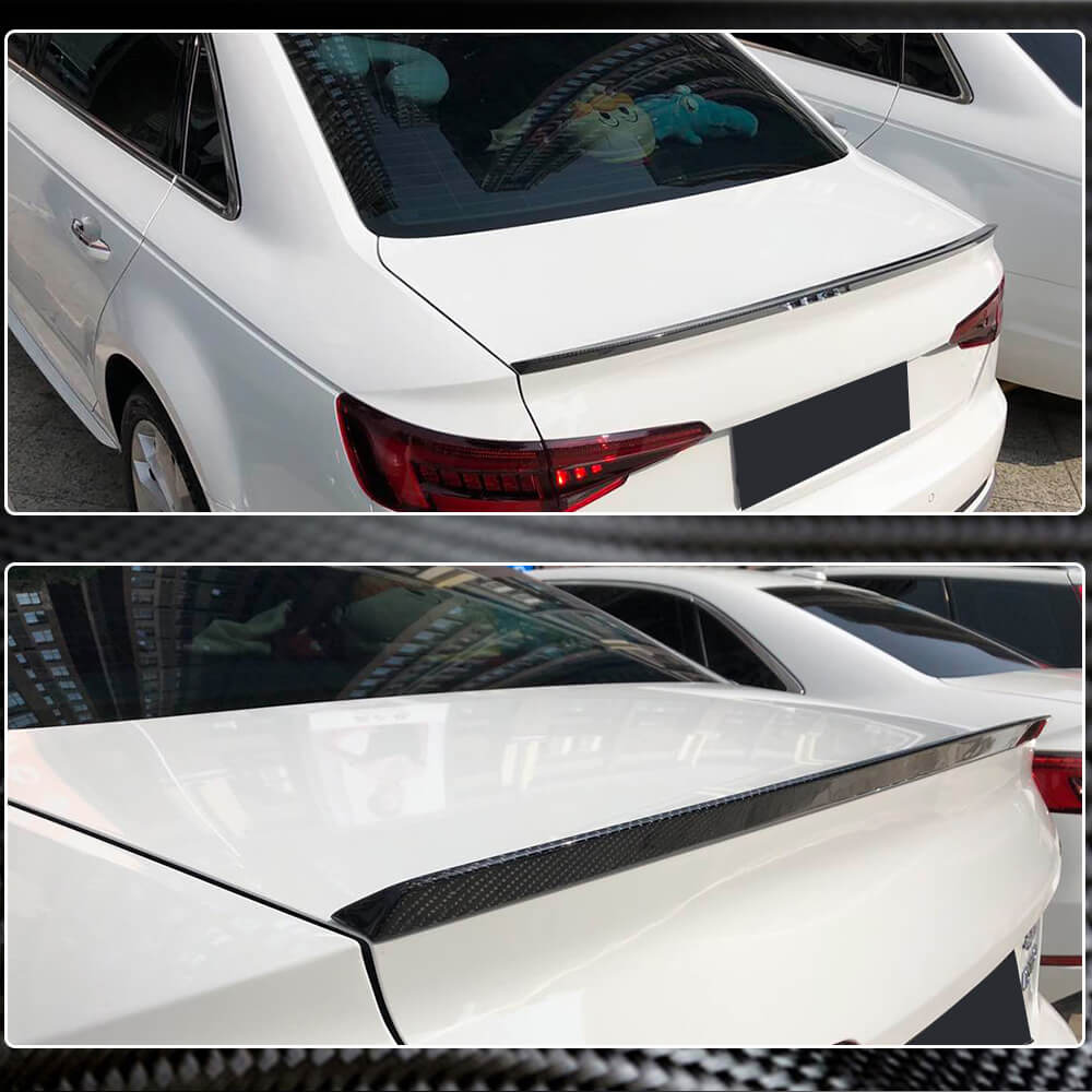 V7 Spoiler (for Sedan, Carbon) for Audi A4 B9 2015-2024 - image 4