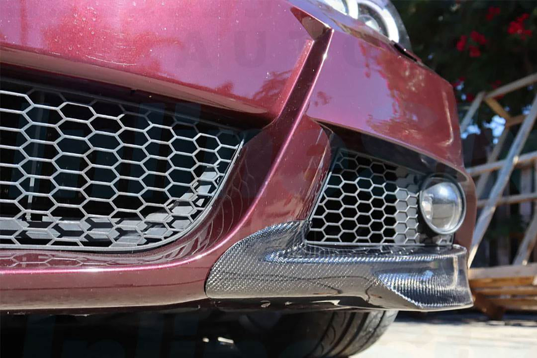 Front Bumper Flaps (for E90 2008-2011 M-Sport, Carbon) for BMW 3 Series E-90/91/92/93 2005-2011 - image 4