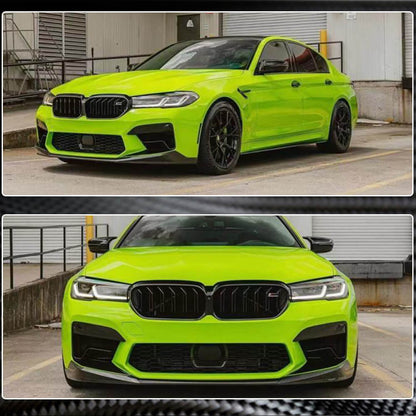 Front Bumper Lip V1 for M5 F90 2020-2024 Carbon for BMW 5 Series G30/31 2017-2023 - image 4
