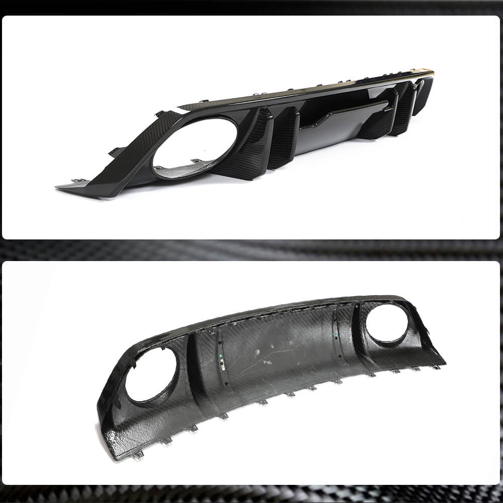 Rear Bumper Diffuser (for RS SD, Carbon) for Audi A3 2020- - image 4