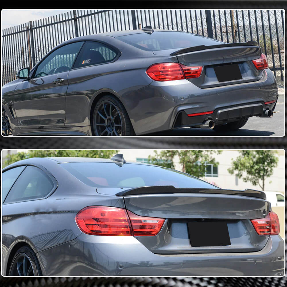 Rear Trunk Spoiler Carbon Fiber V3 (Coupe) for BMW 4 series F-32 2012-2020 - image 4
