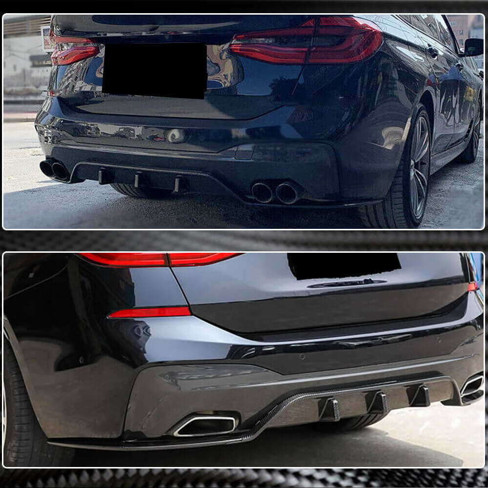 Rear Bumper Diffuser Carbon Fiber (2017-2020, M-Sport) for BMW 6 series G32 2017- - image 4