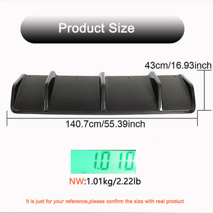 Rear Bumper Diffuser V1 (2021+, Carbon) for Porsche Macan 2014-2024 - image 4