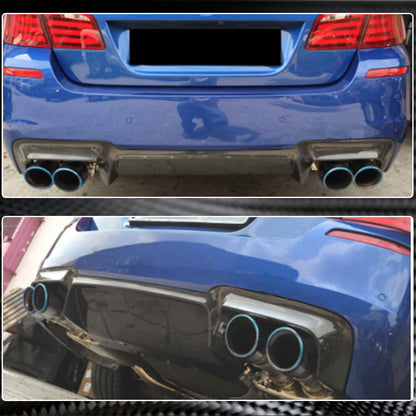 Rear Bumper Diffuser Carbon Fiber V4 (for M5) for BMW 5 series F-10/11/07 2010-2016 - image 4