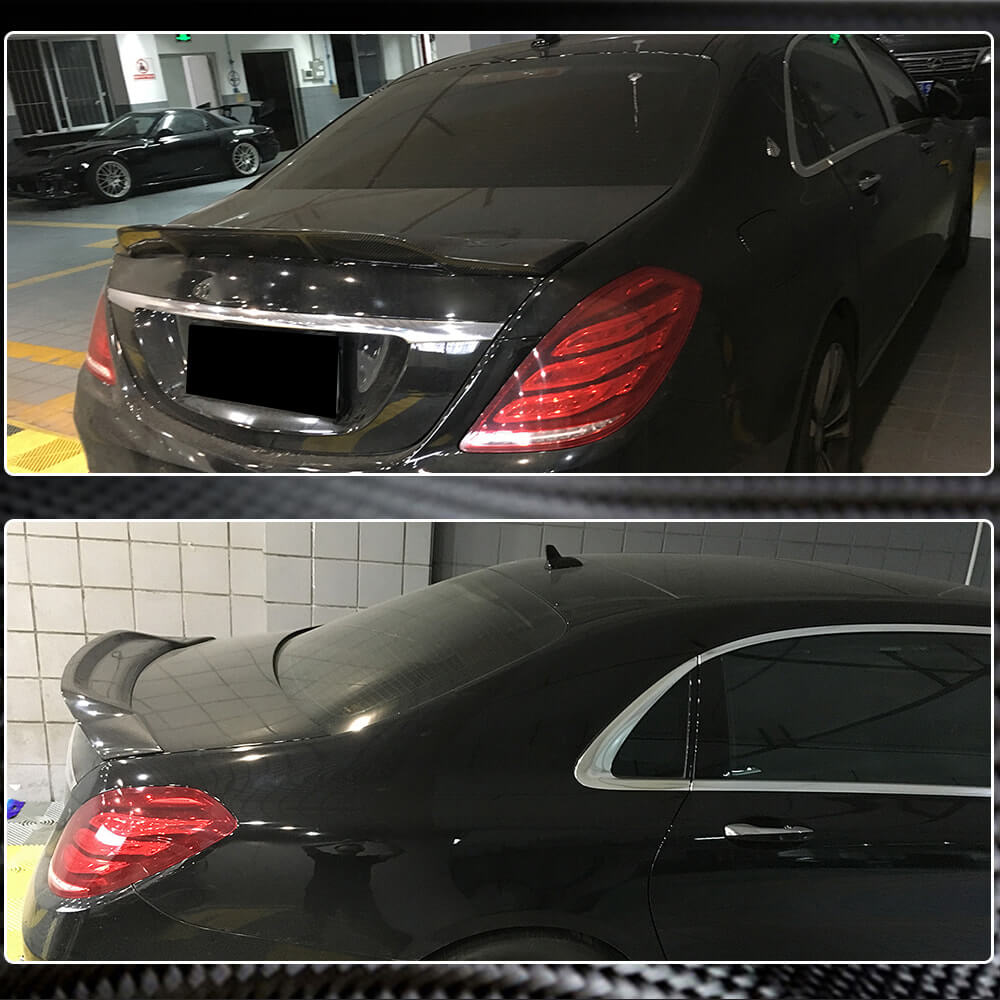 Spoiler V3 (Carbon) for Mercedes S-class W222 - image 4