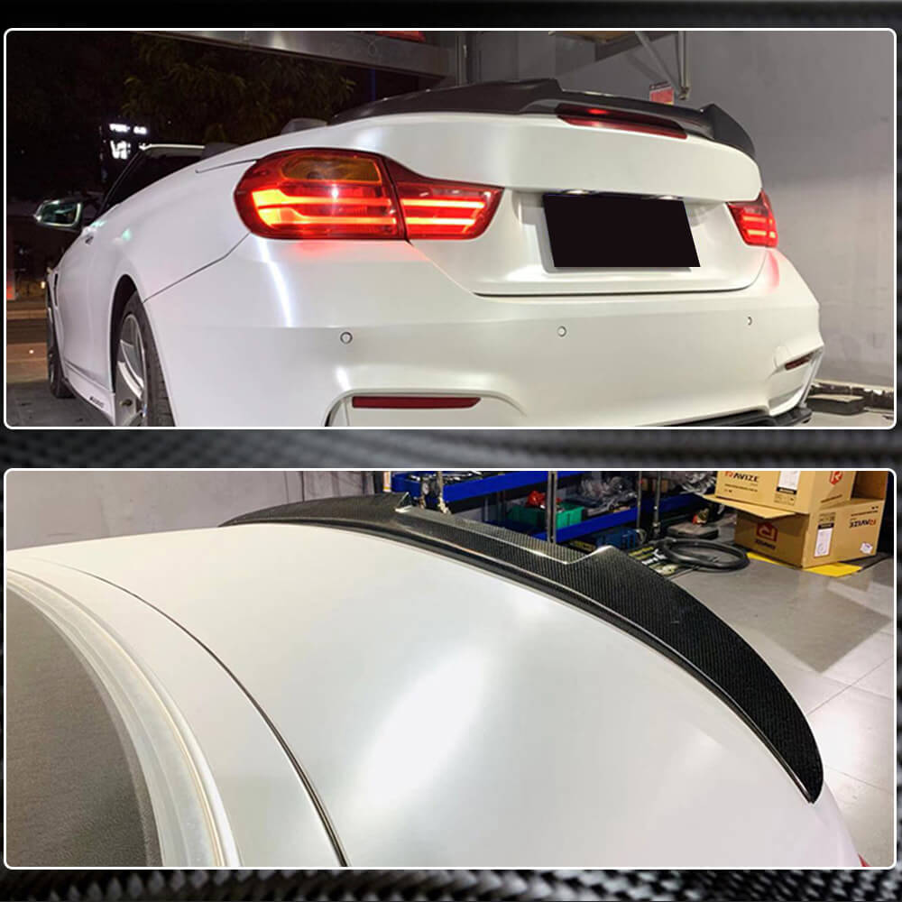 Rear Trunk Spoiler Carbon Fiber V11 (Convertible) for BMW 4 series F-32 2012-2020 - image 4