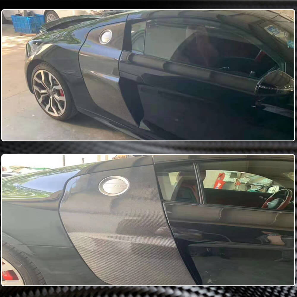 Door Fender Side Panel Covers Carbon Fiber for Audi R8 2006-2015 - image 4