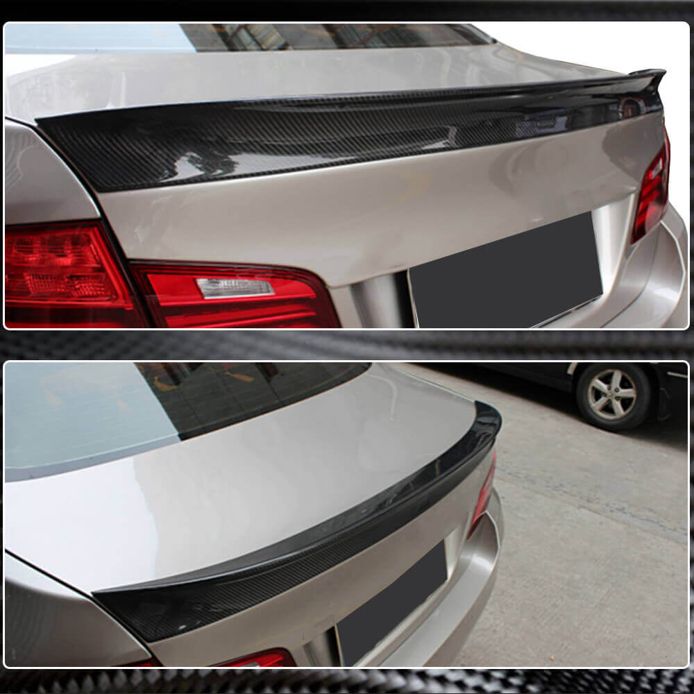 Rear Trunk Spoiler Carbon Fiber V1 (SD) for BMW 5 series F-10/11/07 2010-2016 - image 4