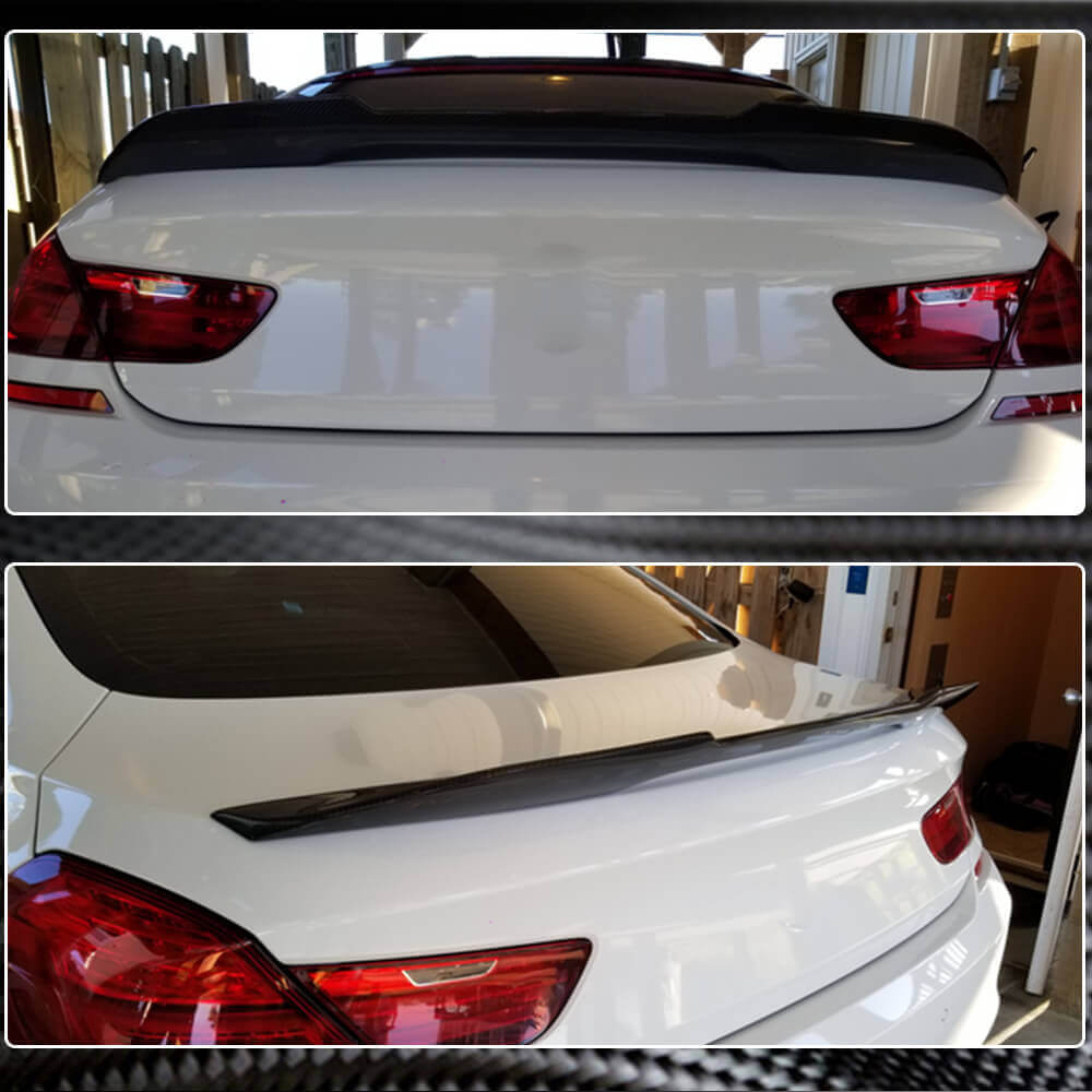 Rear Trunk Spoiler Carbon Fiber V3 (for F06/F13) for BMW 6 F12/F13/F06 2011-2015 - image 4