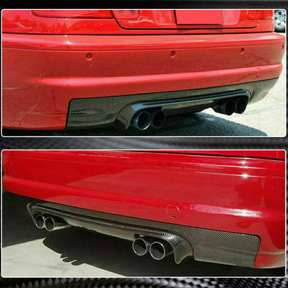 Rear Bumper Diffuser Carbon Fiber V1 (for M3) for BMW 3 series E-46 1998-2006 - image 4