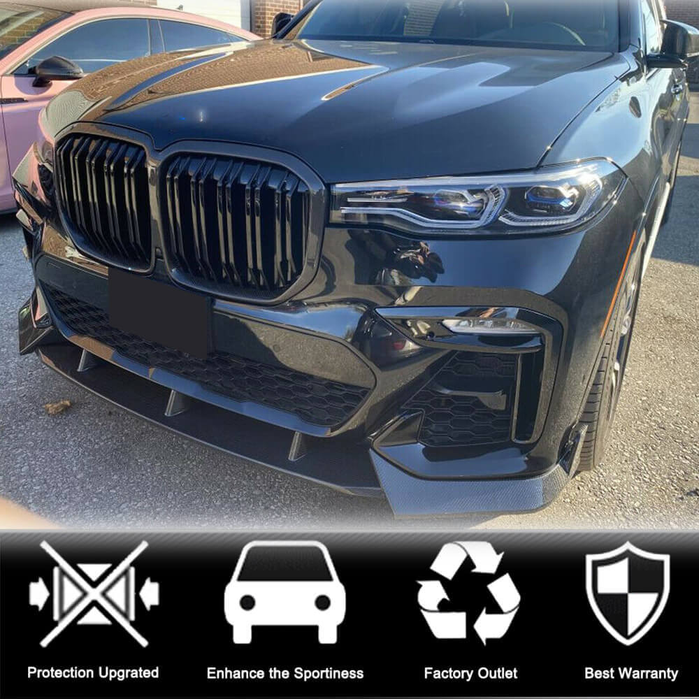 Front bumper lip (for M-Sport 2019-2022, Carbon) for BMW X7 G07 2019- - image 8