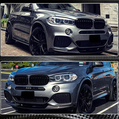 Front Bumper Lip (for M-Sport, Carbon) for BMW X5 F-15 2013-2018 - image 4