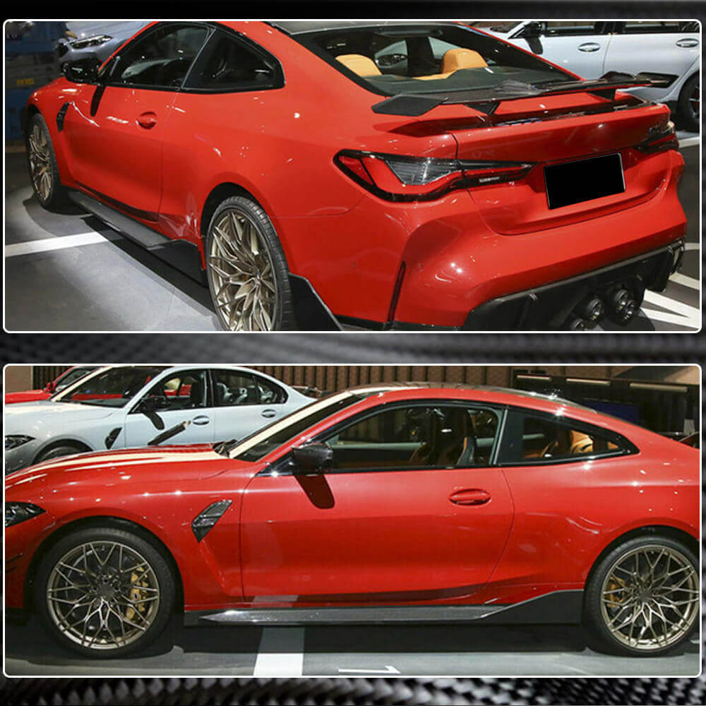 Side Skirts Wet/Dry Carbon Fiber V1 (for G82/G83) for BMW 4 series G22/23/26 2020- - image 4