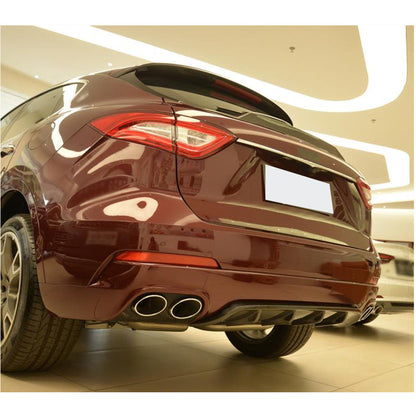 Rear Bumper Diffuser V2 (for Base/S, Carbon) for Maserati Levante 2016- - image 4