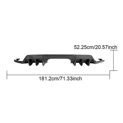 Rear bumper diffuser (Carbon) for Honda Civic HB 2021↗ year - image 4