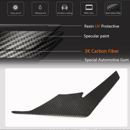 Front Bumper Fins Dry Carbon Fiber for Audi R8 2015- - image 4