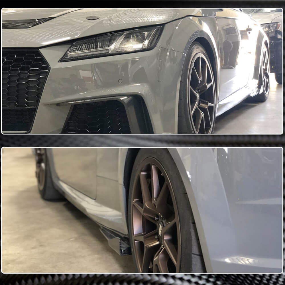 Side Skirts (2014-2019, Carbon) for Audi ТТ 2014-2023 - image 4
